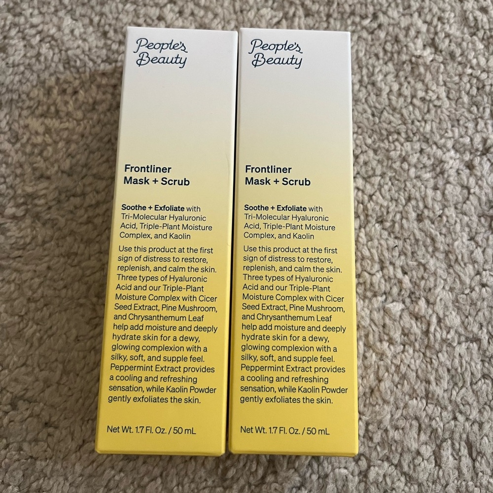 2 People's Beauty Frontliner Mask + Scrub
